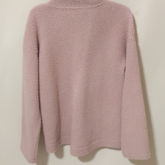 Cozy Soft Rose Pink Sherpa Top - Picture 5 of 7